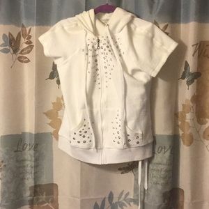 Boston Proper Capri set with Grommet detailed coat